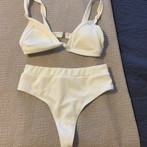 Two piece high rise thong bikini